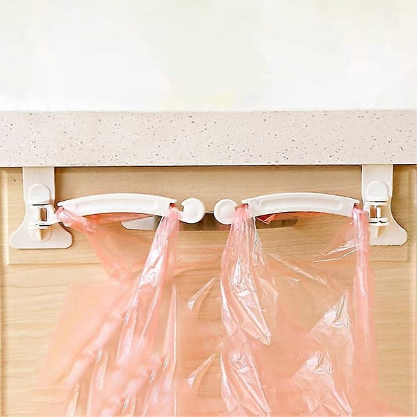 Adjustable Trash Can Towel Holder Hanger Organizer Kitchen Cabinet Tool
