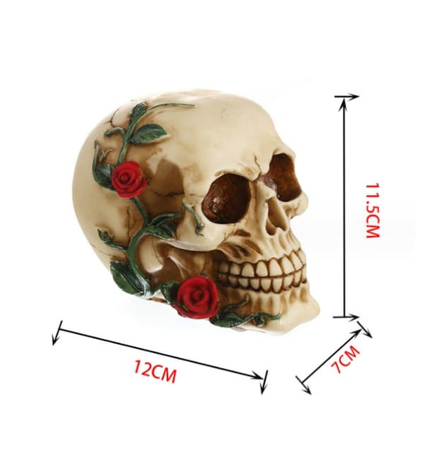 1 stk. Rose Skull Resin Håndværk, Personlige Ornamenter