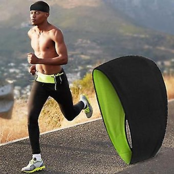 2 stk Sports Hodebånd Elastiske Svettebånd Kvinner Menn Fitness Svettebånd Basketball Sport Trening Volleyball Utendørs Sport Hodebånd Svart, Grå