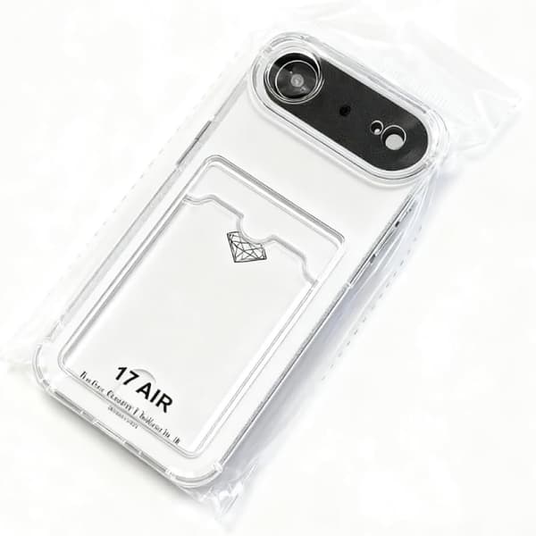 iPhone 17 Air Gennemsigtigt Kortetui Enkelt, effektivt, elegant.