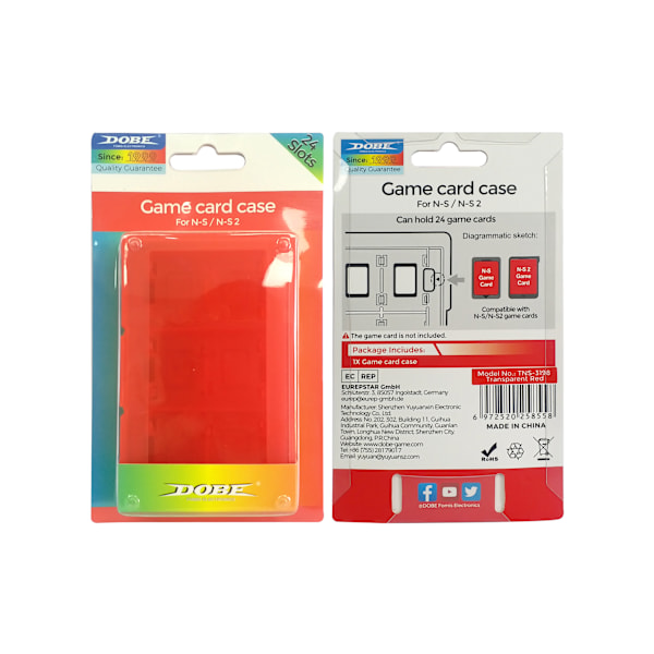 Switch2 Spilkortsetui - Opbevar 24 spil sikkert