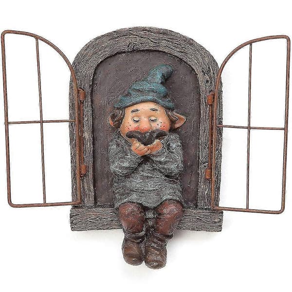 Elf On A Windowsill Decor Garden Tree Decorations S