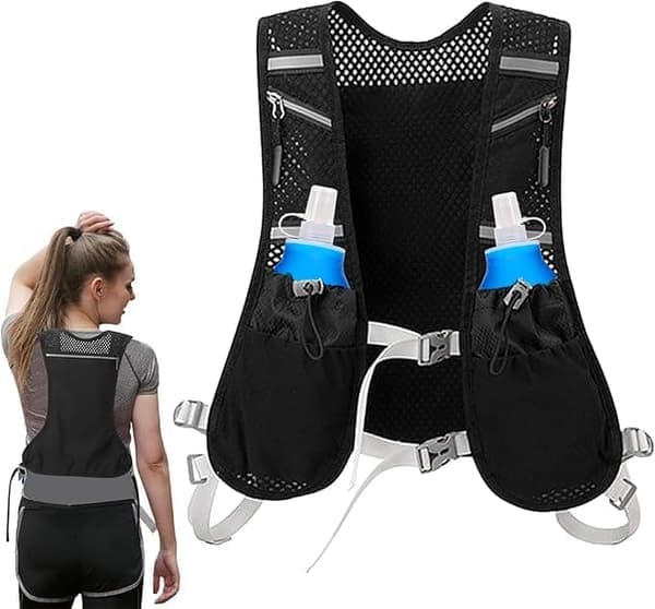 Hydration Pack / Running Vest with Reflective Design – Lightweight & Comfortable for Running, Hiking, Cycling, Marathon