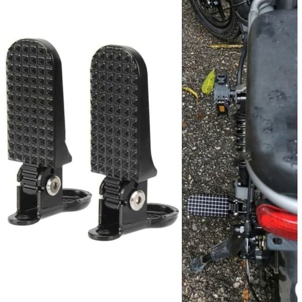 Letopbevaret bagfodstøtte til elcykler, let og foldbar pedal