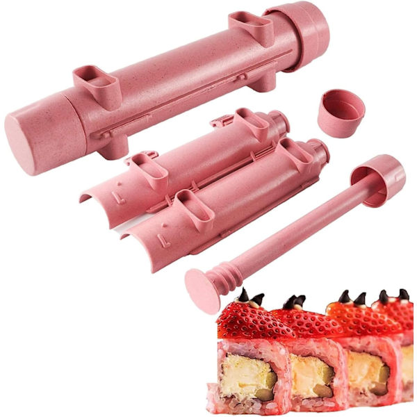 Sushi Roller Kit Sushi Bazooka Set för att göra sushi - Hållbar Camp Chef Risberedare Maskin Form Sushi Rullande Maker Startset för enkel sushilagning