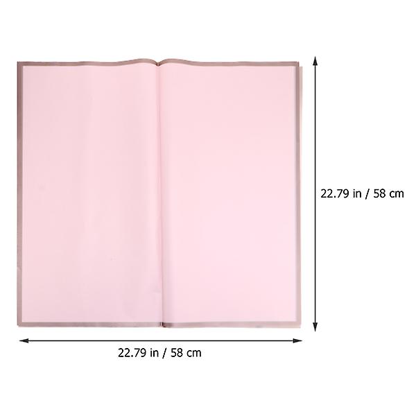 20 stk forgylt innpakningspapir bukett pakningspapir gaveinnpakningspapir Rosa58X58CM Pink 58X58CM