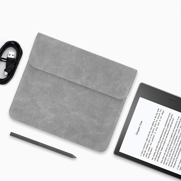 Grey 10.2-inch E-reader PU Leather Case, Shockproof Protective Cover Compatible with Scribe