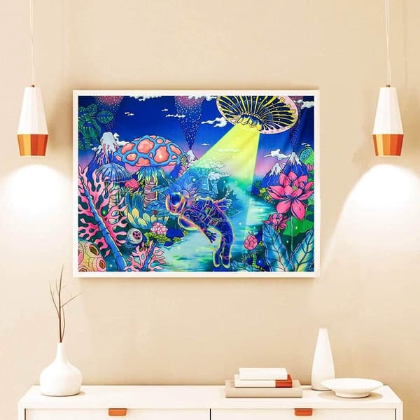 Diamantmalingssett for voksne 30x40cm - Undervannsvesener 5D Di