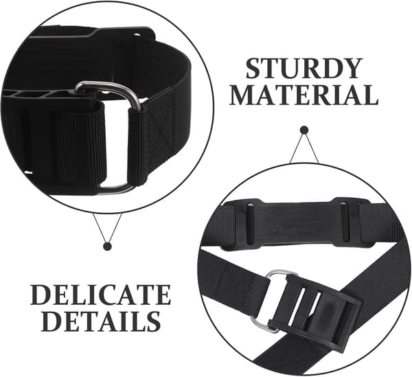 Diving Cylinder Strap, Adjustable with Cam Buckle and Non-Slip Pads
