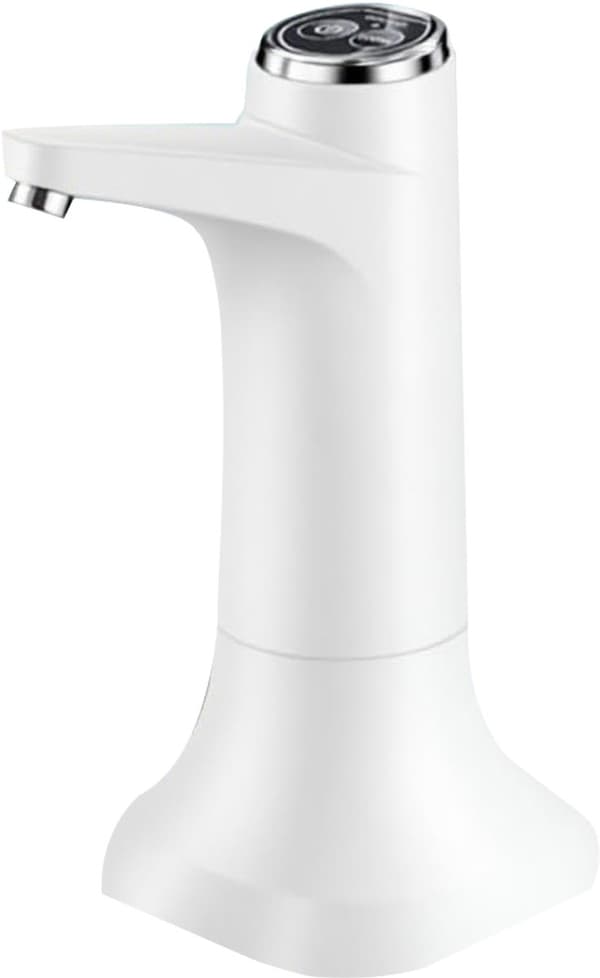 Elektrisk vanndispenserpumpe USB C oppladbar bærbar for 5 gallon flaske hvit white