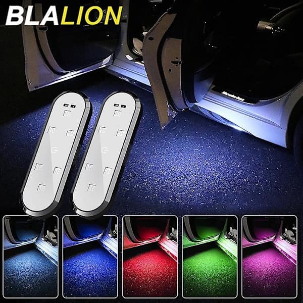 LED Car Door Lights with Magnetic Control, USB Charging, Automatic Opening, Safety, Anti-Collision, Warning Lights 2 pcs 2PCS 2PCS
