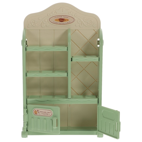 Mini Hyllelagring Modell Simulert Lagringsstativ Rekvisitt Dukkehust Layout Møbelmodell Grønn 16.8 Green 16.8X10.5CM