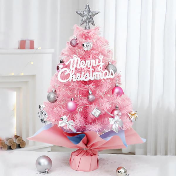 Mini Julgran Bordsdekoration Julgran 45 cm Lindad i Papperspinnar