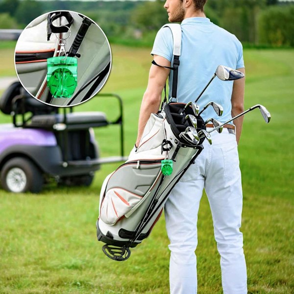 8 Pak Golf Boldmærker Liner Tegnemarkør, 4 Golf Boldmærker Stencil og 4 Farvede Golf Boldmærker