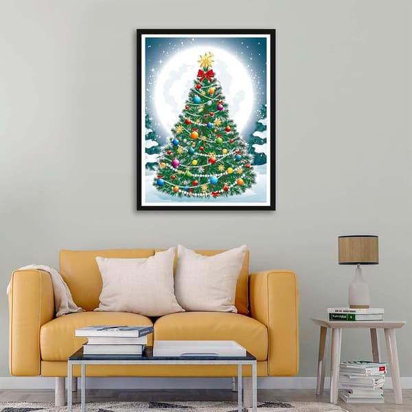 DIY Diamantmålning Julgranskit, 5D Julgransbroderi