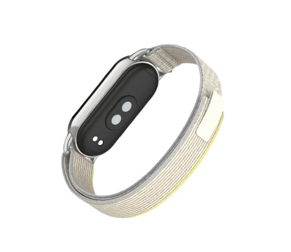 Nylon sportrem för Xiaomi Mi Band 9/8 NFC Grå Grå Grey
