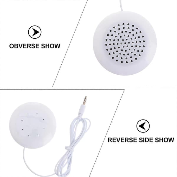 3,5 mm Portable Pillow Speaker Wired Mini Portable Speaker Mobile Phone Speaker Bedside Speaker Pillow Speaker for Sleep
