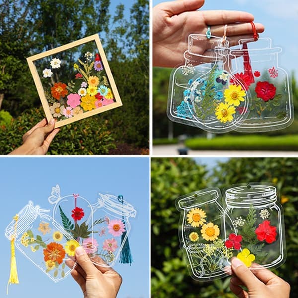 Tørrede blomster - DIY håndværkssæt med tørrede blomster - Konserverede blomster