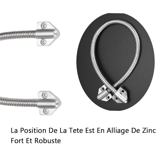Access Cable Protector, Door Loop, 40 cm with Gooseneck Door Cable Protection Sleeve for Exposed Video Cable Door