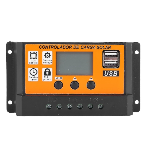 100A MPPT Solpanelregulator Laddningsstyrenhet Autofokus Spårning