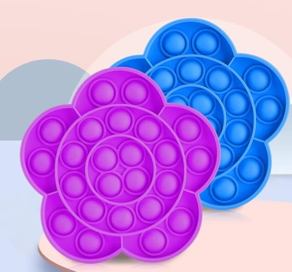 Popit Fidget Pop It Blomst 4 farver Rød(f2) Rød Rød Röd Red