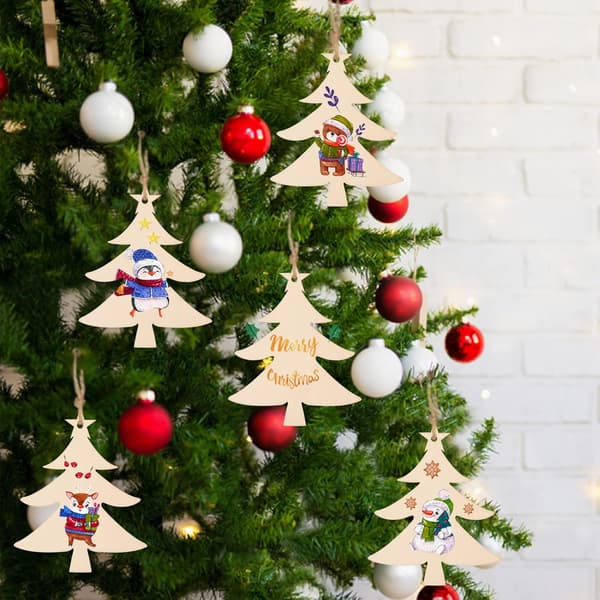 Gør-det-selv Julepynt i Træ, Træjuletræspynt