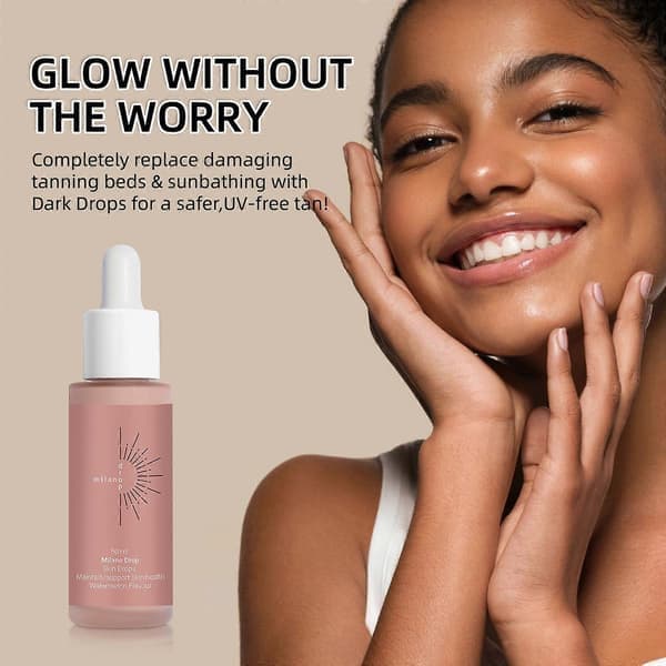 Self-Tanning Drops - Liquid Bronzer for Natural Sunless Tan, for Body and Face, 2-Pack