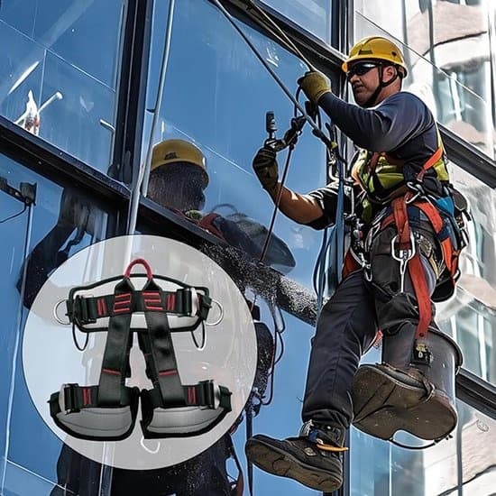 Adjustable Half Body Safety Climbing Harness, Thickened Protection Belt for Climbing, Construction Work, Bouldering Men Women