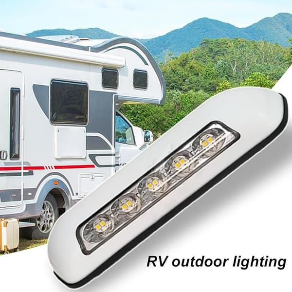 RV Exterior Lighting - 12V LED Awning Replacement Lamp for Caravan - Waterproof Patio Security Light