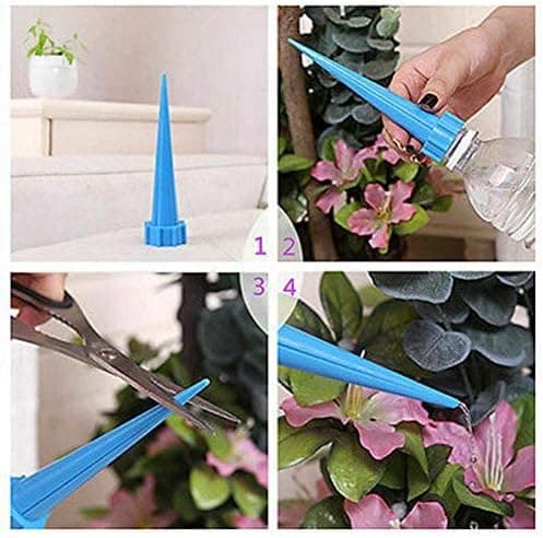 12 stk automatiske vanningspigger, kjegleformede vanningspigger for planter til hage, hjem