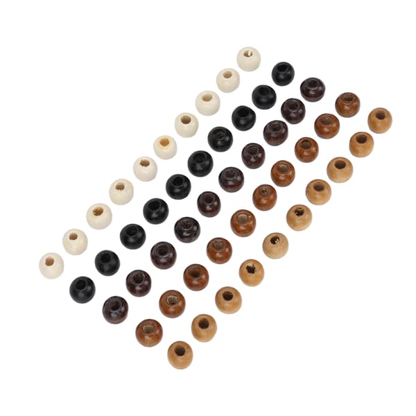 50 st Trä Dreadlock Pärlor DIY Eleganta Hårflätningspärlor Hängen för Armband Halsband