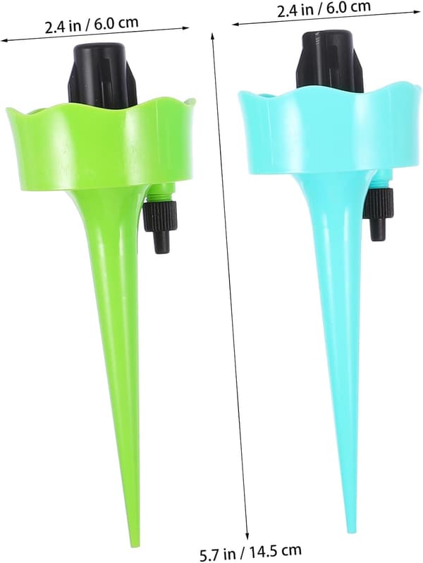 Adjustable Automatic Watering Drippers for Garden and Potted Plants, Sturdy Lawn Watering Spikes, Precise Watering