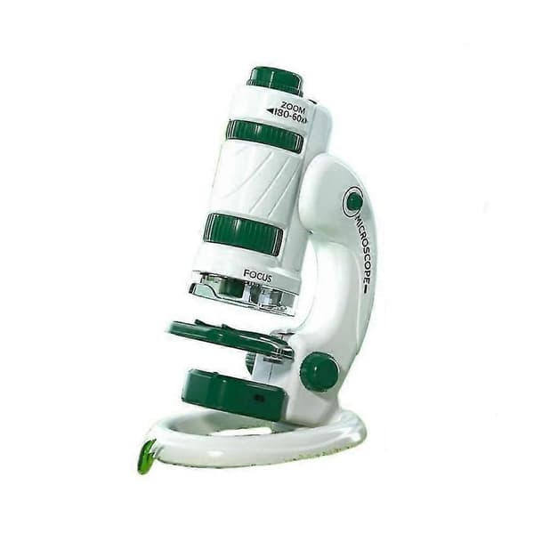 Portable Kids Microscope 180x High-Resolution Science Experiment Toy Set