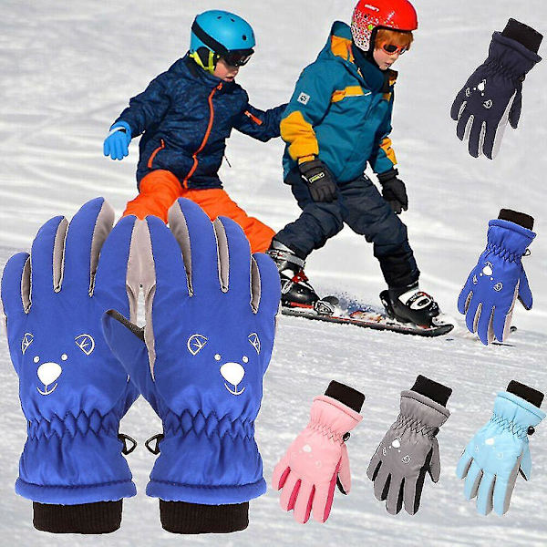 Mote-votter med lange ermer, vindtette, for barn 2-6 år, skigantser, vinter