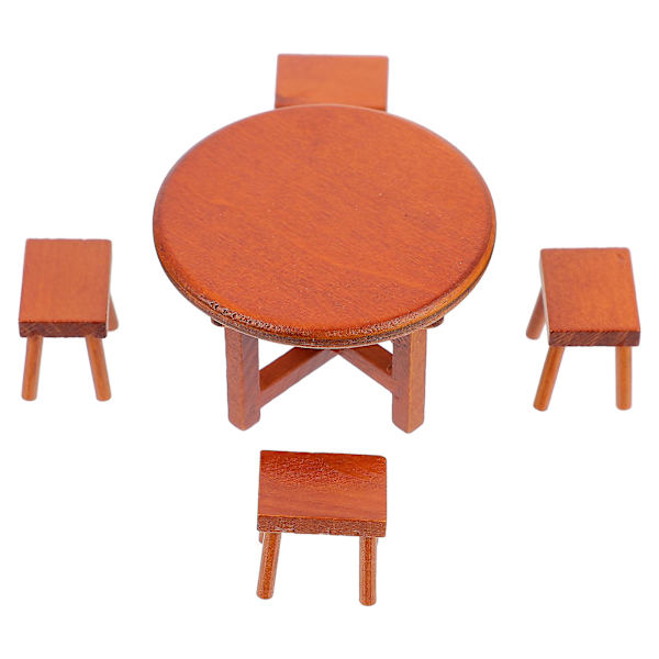 Miniatyrprydnader Mini Scen Dekoration Mini Modell Dekor Miniatyr Trämöbler Mini Landskap Red 5.5X5.5X1cm