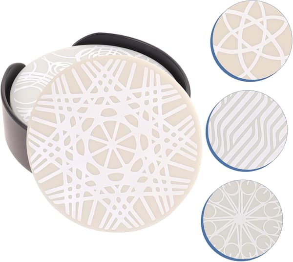 1 Set Silicone Coasters Decorate Sign Cup Coasters Decor