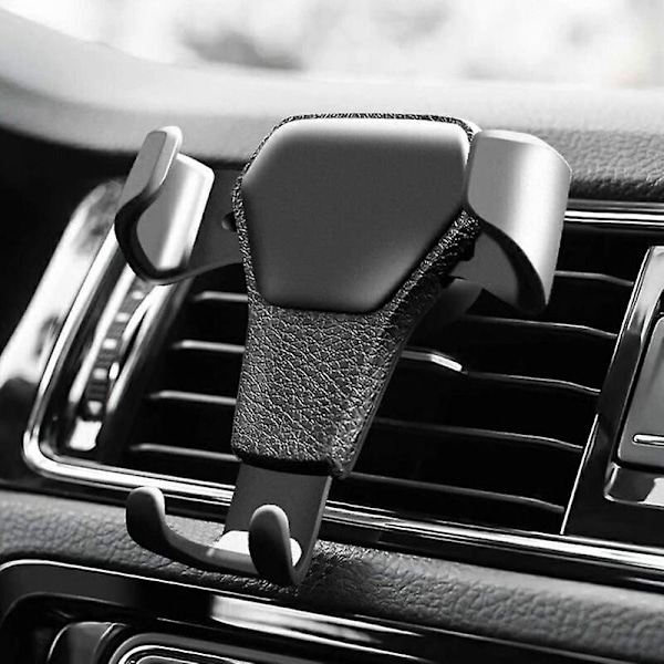 Universal Gravity Bilholder til Mobiltelefon Holder Bil Luftventil Clip Stand Mobiltelefon GPS Support til iPhone til Huawei 1 stk.| universal bilholder | White