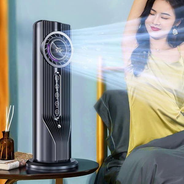 Stille fordampningskøleventilator til kontor, bil, sovesalstelt, indendørs og udendørs (A2)