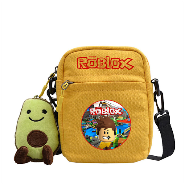 Roblox axelväska - Crossbody canvas väska - Gul 5