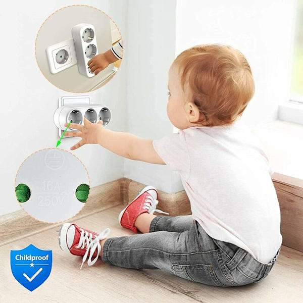 Socket, power strip with 3 sockets, (3500W/16A)