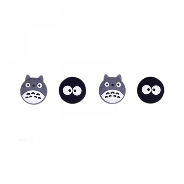 Thumb Grip Caps Compatible with Nintendo Switch Lite, Soft Silicone Joystick Covers, 4 Pcs (Totoro)