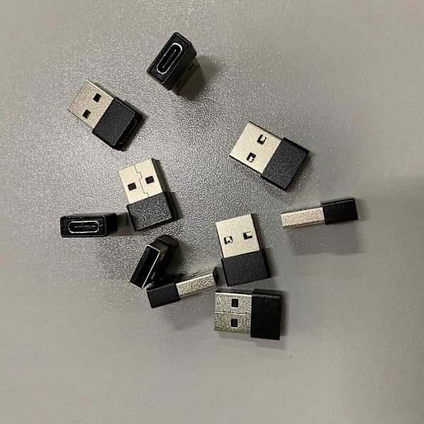 5 kpl naaras-USB 3.0 urosadapteri USB C - USB A -liitin