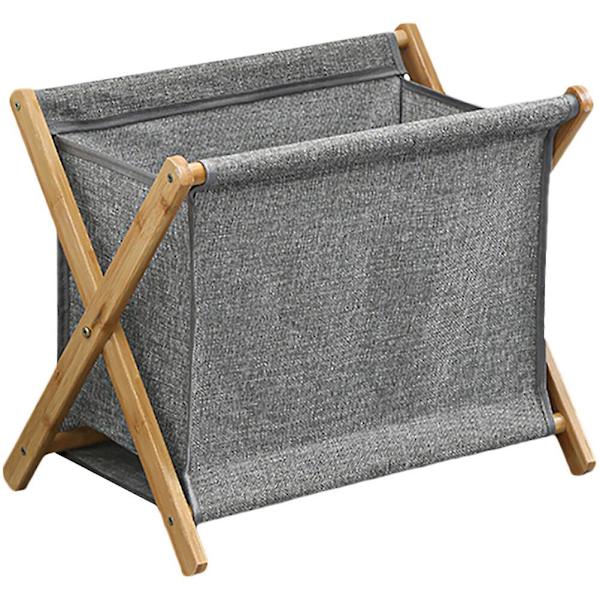 Hopfällbar tvättkorg för smutstvätt, hushållsförvaring för smutsiga kläder, grå, 47x12,7 cm Grey 47x12.7cm