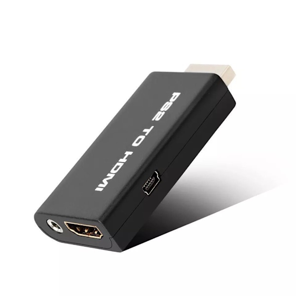 PS2 til HDMI-konverter Spill til HDMI Video Audio Adapter for Sony PlayStation 2