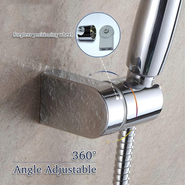 Shower Head Holder, 360 Adjustable Angle Shower Holder, Replacement for Shower Head Holder, Shower Wall Mount for Bathroom
