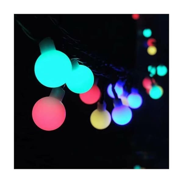 Solcellsdriven LED-ljusslinga (30 färgade lampor)