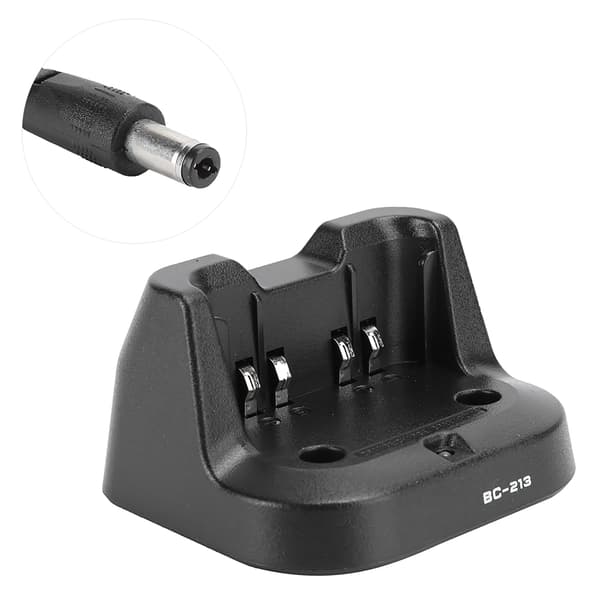 Batterilader BC213 for ICOM Radio ICV88 ICF1000 ICF2000 EU US-plugg 100240V (EU-plugg)