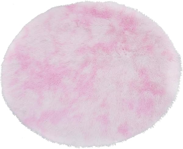 Tie Dye Gulvmatte Glatt Gulvteppe med Plysj Polyestermateriale og Dekorativ Funksjon