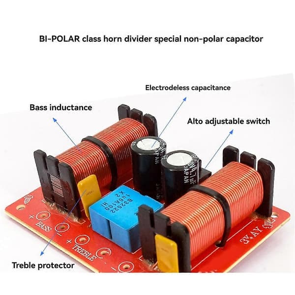 For HiFi High Fidelity Home Speaker Crossover 3-Way Frequency Divider for Audio System