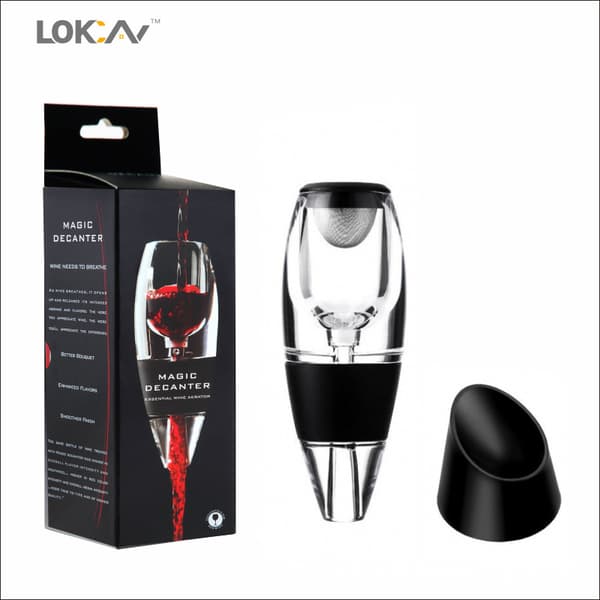 Lyxkaraffel – for rask dekantering, forbedrer smak og aroma.